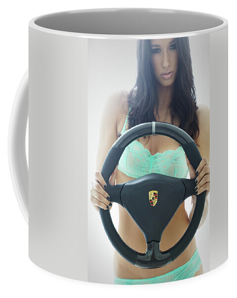 Kyrstannie Coffee Mug featuring the photograph Need a Wheel? #Porsche Wheel #Print by ItzKirb Photography
