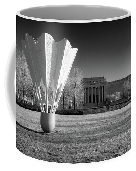 America Coffee Mug featuring the photograph Nelson Atkins Art Museum in Infrared - Kansas City by Gregory Ballos