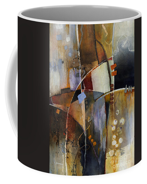 Abstract Coffee Mug featuring the painting Neutral Elements by Hailey E Herrera