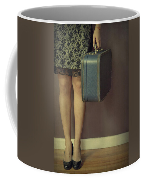 Girl Coffee Mug featuring the photograph Never To Look Back by Evelina Kremsdorf
