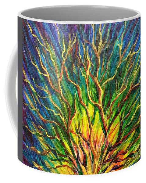 Prophetic Art Coffee Mug featuring the painting New Beginnings by Pam Herrick
