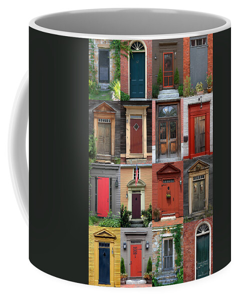 New England Coffee Mug featuring the photograph New England Doors #2 by Brett Pelletier