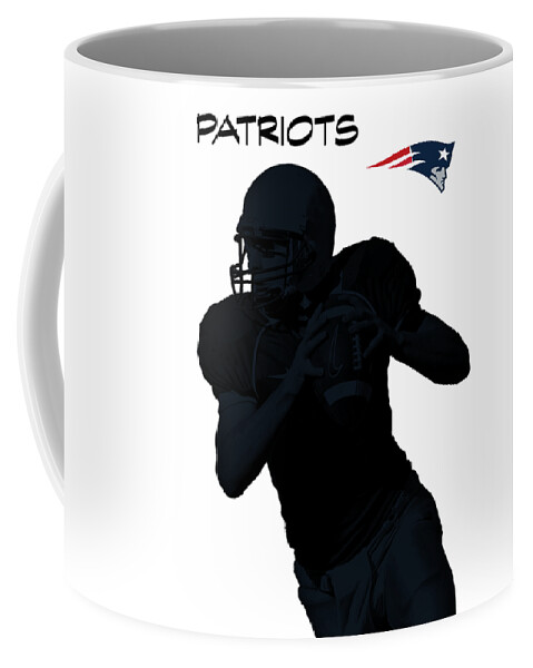 New England Coffee Mug featuring the digital art New England Patriots Football by David Dehner
