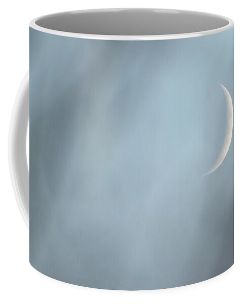 Crescent Moon Coffee Mug featuring the photograph New - by Julie Weber