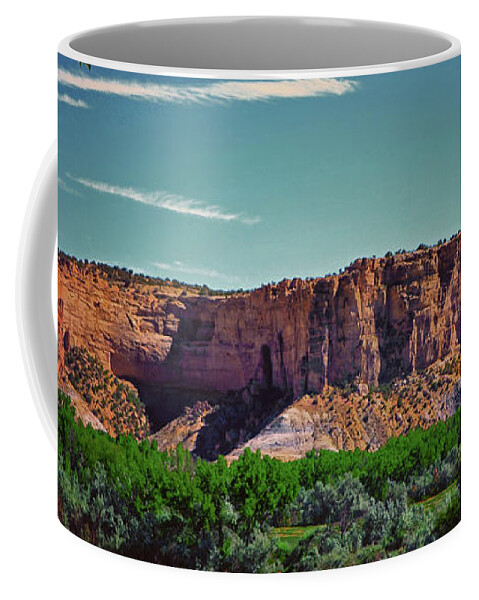 Cliffs Coffee Mug featuring the photograph New Mexico Mountains 004 by George Bostian