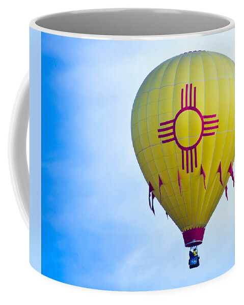 Hot Coffee Mug featuring the digital art New Mexico Shines by Gary Baird