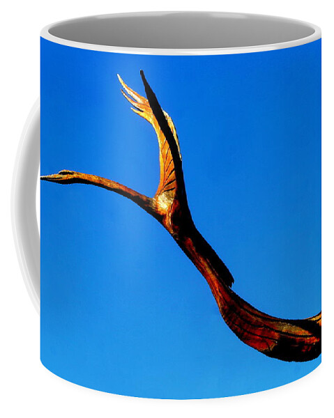 Nola Coffee Mug featuring the photograph New Orleans Bird Tree Sculpture In Louisiana by Michael Hoard