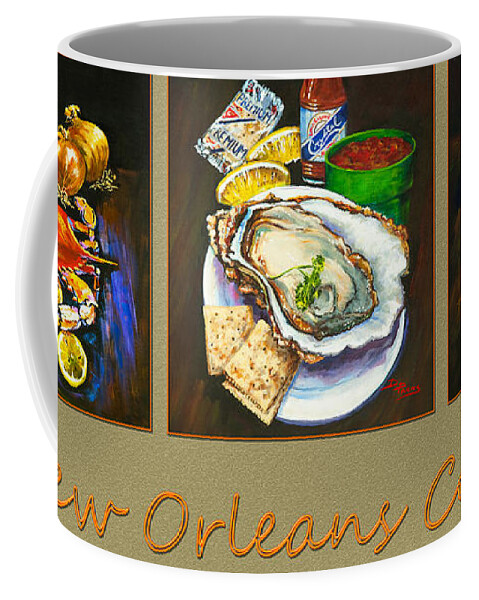 New Orleans Seafood Coffee Mug featuring the painting New Orleans Cooks by Dianne Parks