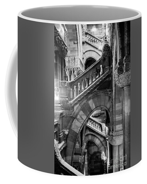 New Coffee Mug featuring the photograph New York State House Staircase by Thomas Marchessault
