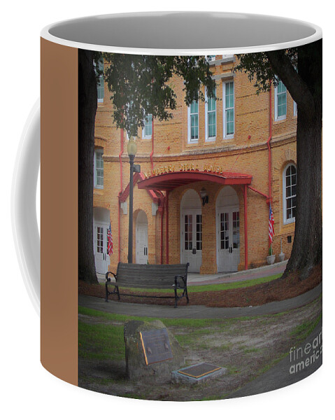 Scenic Tours Coffee Mug featuring the photograph Newberry Opera House by Skip Willits