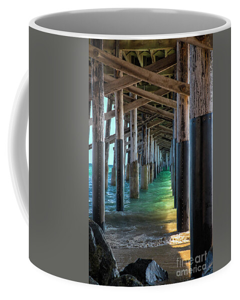 Mariola Coffee Mug featuring the photograph Newport Pier Heaven by Mariola Bitner