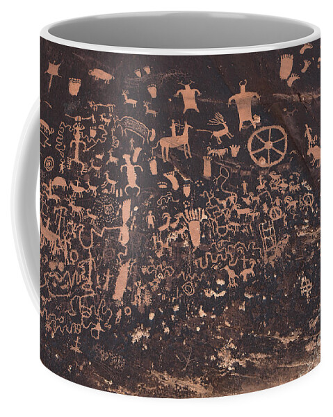 Newspaper Rock Coffee Mug featuring the photograph Newspaper Rock by Jim Garrison