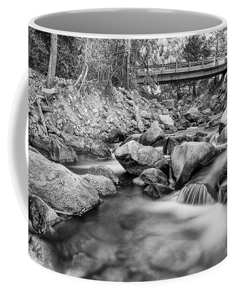 Canyon Coffee Mug featuring the photograph Next Crossing In Black and White by James BO Insogna
