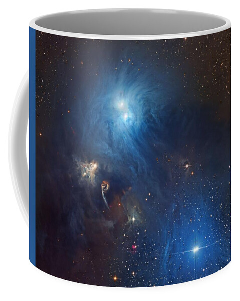 Nebula Coffee Mug featuring the painting NGC6726_c80schedler by Celestial Images