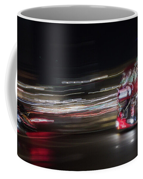 Bus Coffee Mug featuring the photograph Night Chase by Alex Lapidus