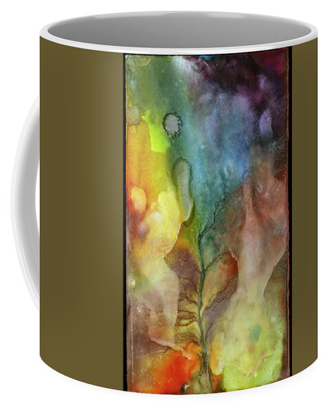 Abstract Coffee Mug featuring the painting Night Forming Autumn 2 by Sperry Andrews