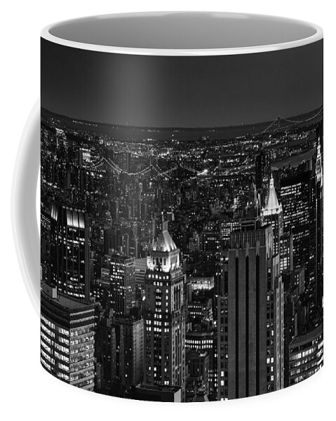 Manhattan Coffee Mug featuring the photograph Night in Manhattan by Patricia Montgomery