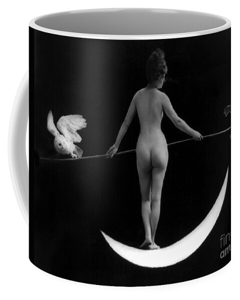 Erotica Coffee Mug featuring the photograph Night, Nude Model, 1895 by Science Source