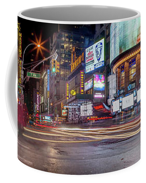 Nights On Broadway Coffee Mug featuring the photograph Nights On Broadway by Az Jackson