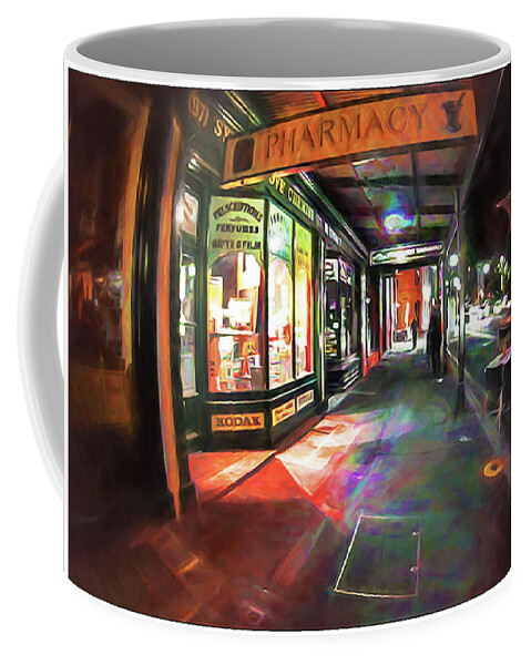 Sydney Coffee Mug featuring the photograph Nighttime Strolling in Sydney by Peggy Dietz