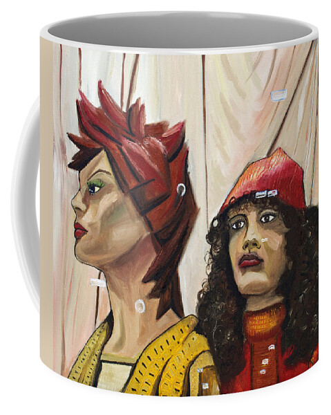 People Coffee Mug featuring the painting Nina and Star by Patricia Arroyo