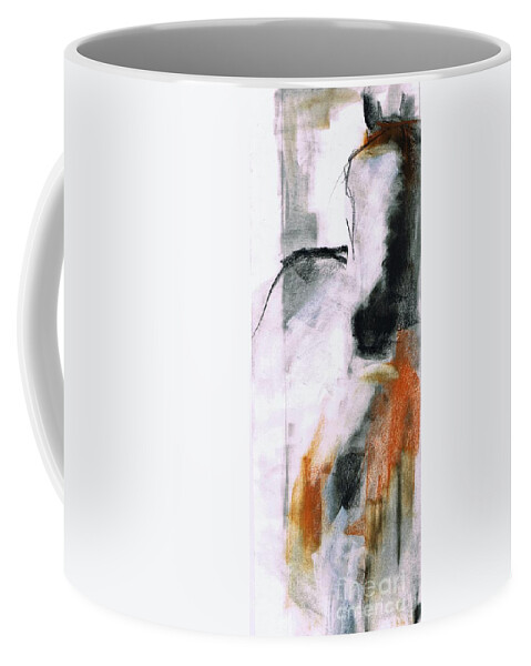 Equine Art Coffee Mug featuring the painting NM Sketch Two by Frances Marino
