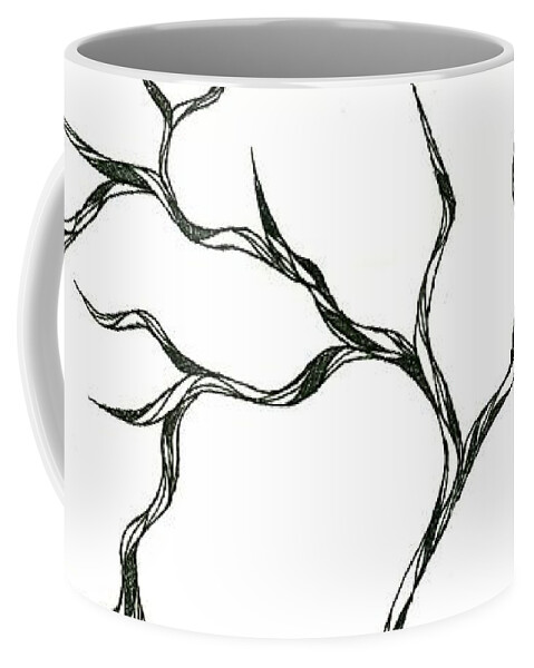 Abstract Coffee Mug featuring the drawing No 31 by Robert Nickologianis