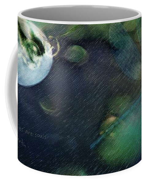 Dragonflies Coffee Mug featuring the digital art No Love For the Living by Delight Worthyn