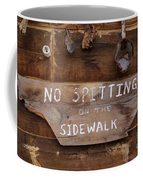 No Spitting Coffee Mug featuring the photograph No Spitting by Lynn Sprowl