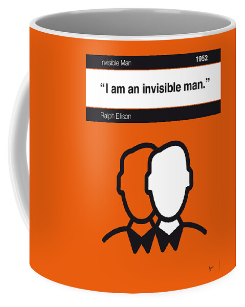 Ralph Coffee Mug featuring the digital art No010-MY-Invisible Man-Book-Icon-poster by Chungkong Art