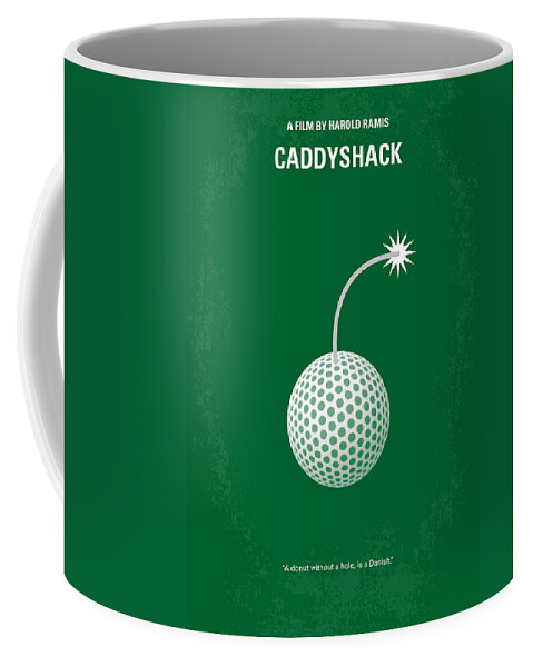 Caddy Shack Coffee Mug featuring the digital art No013 My Caddy Shack minimal movie poster by Chungkong Art