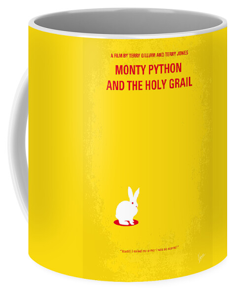 Monty Python And The Holy Grail Coffee Mug featuring the digital art No036 My Monty Python And The Holy Grail minimal movie poster by Chungkong Art