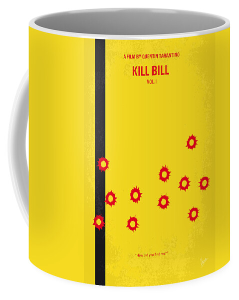 Kill Bill -part 1 Coffee Mug featuring the digital art No048 My Kill Bill -part 1 minimal movie poster by Chungkong Art