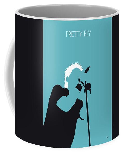 The Coffee Mug featuring the digital art No095 MY The Offspring Minimal Music poster by Chungkong Art