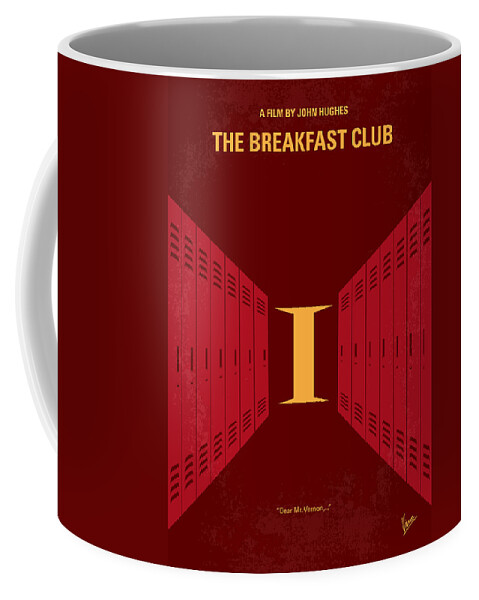 The Breakfast Club Coffee Mug featuring the digital art No309 My The Breakfast Club minimal movie poster by Chungkong Art