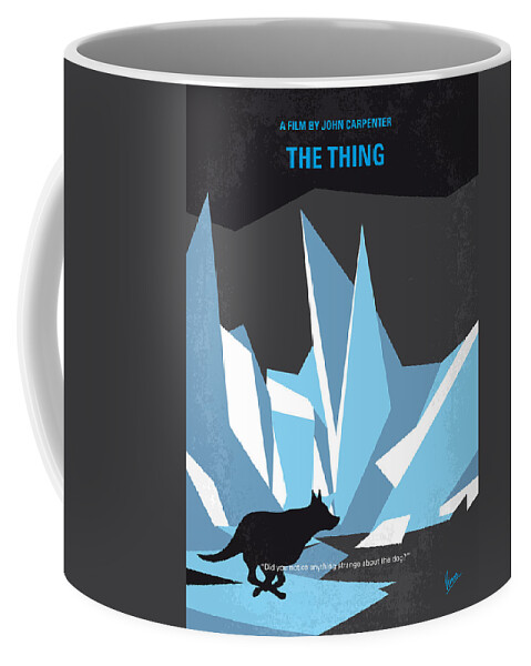 The Thing Coffee Mug featuring the digital art No466 My The Thing minimal movie poster by Chungkong Art