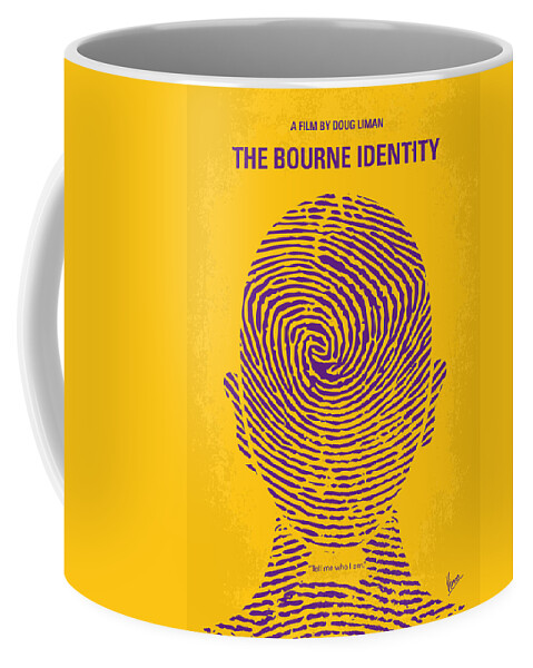 The Coffee Mug featuring the digital art No439 My The Bourne identity minimal movie poster by Chungkong Art