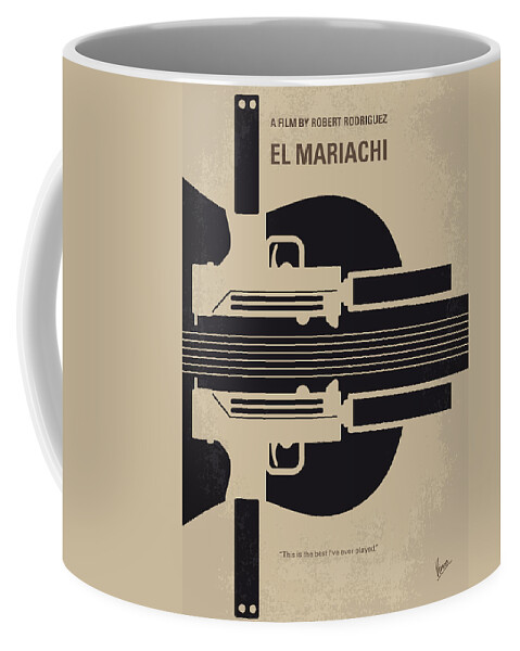 El Coffee Mug featuring the digital art No445 My El mariachi minimal movie poster by Chungkong Art
