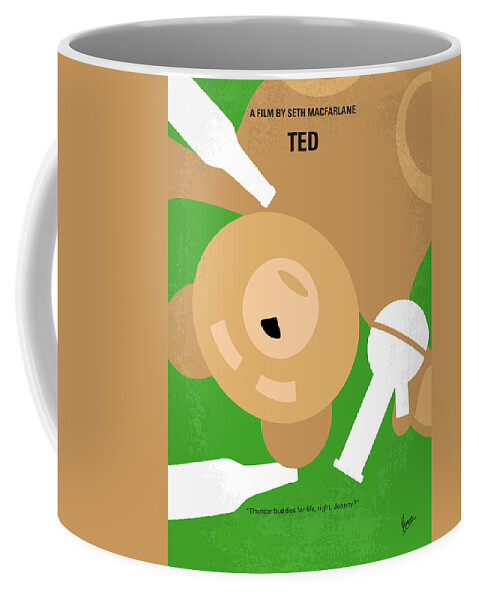 Ted Coffee Mug featuring the digital art No519 My TED minimal movie poster by Chungkong Art