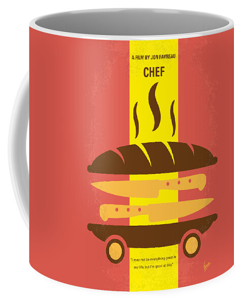 Chef Coffee Mug featuring the digital art No524 My CHEF minimal movie poster by Chungkong Art