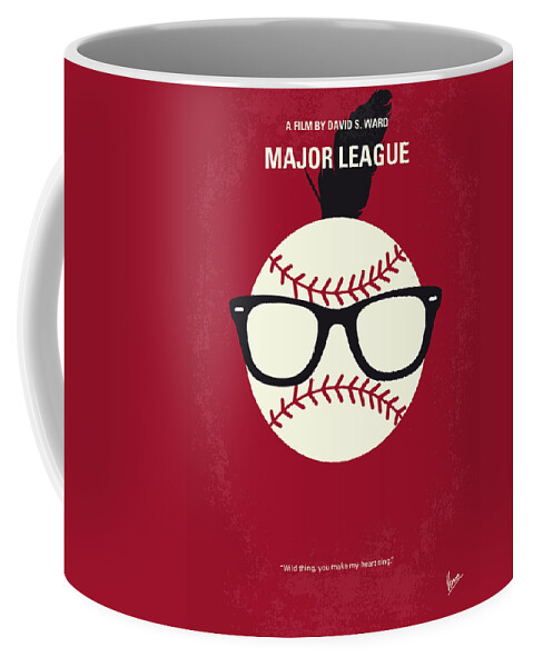 Major League Coffee Mug featuring the digital art No541 My Major League minimal movie poster by Chungkong Art