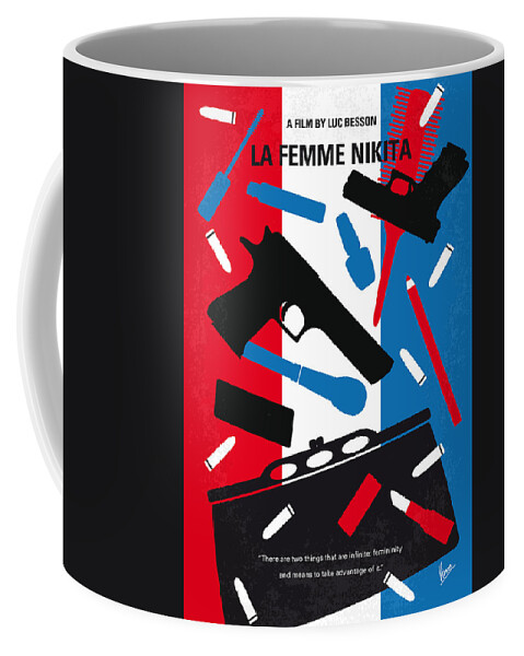 La Coffee Mug featuring the digital art No545 My La Femme Nikita minimal movie poster by Chungkong Art