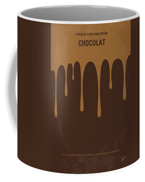 Chocolat Coffee Mug featuring the digital art No567 My Chocolat minimal movie poster by Chungkong Art