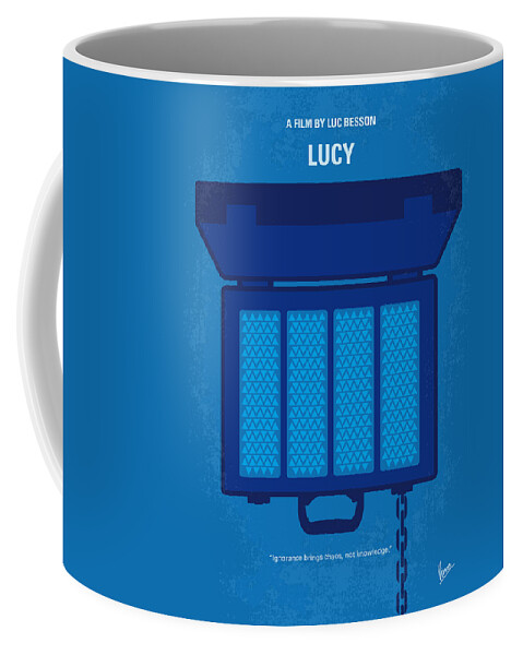 Lucy Coffee Mug featuring the digital art No574 My Lucy minimal movie poster by Chungkong Art
