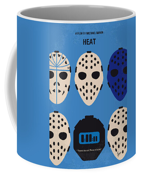 Heat Coffee Mug featuring the digital art No621 My Heat minimal movie poster by Chungkong Art