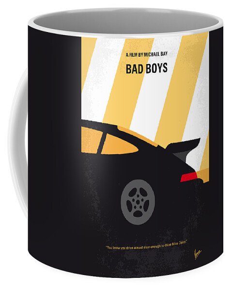 Bad Boys Coffee Mug featuring the digital art No627 My Bad Boys minimal movie poster by Chungkong Art