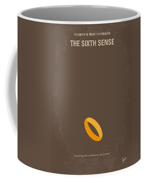 Sixth Coffee Mug featuring the digital art No638 My The Sixth Sense minimal movie poster by Chungkong Art