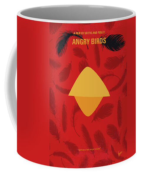 Angry Birds Movie Coffee Mug featuring the digital art No658 My Angry Birds Movie minimal movie poster by Chungkong Art