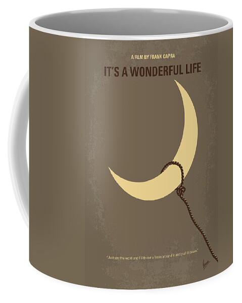 Its A Wonderful Life Coffee Mug featuring the digital art No700 My Its a Wonderful Life minimal movie poster by Chungkong Art
