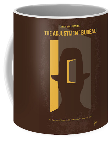 The Adjustment Bureau Coffee Mug featuring the digital art No710 My The Adjustment Bureau minimal movie poster by Chungkong Art